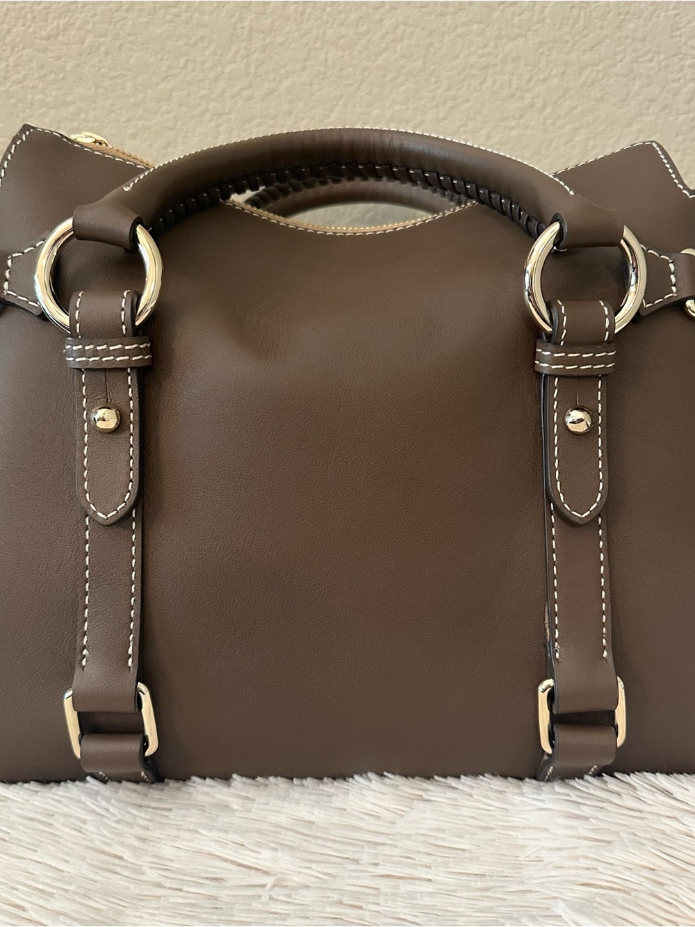 D&B Penrose Satchel in Coffee - Picture 4 of 16